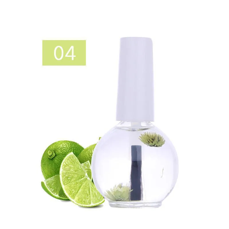 1 Bottle 15ml Dried Flowers Softener Nutritional Cuticle Oil Treatment Nutritious Gel Anti-dead Skin and Anti-barb Nail Care Oil