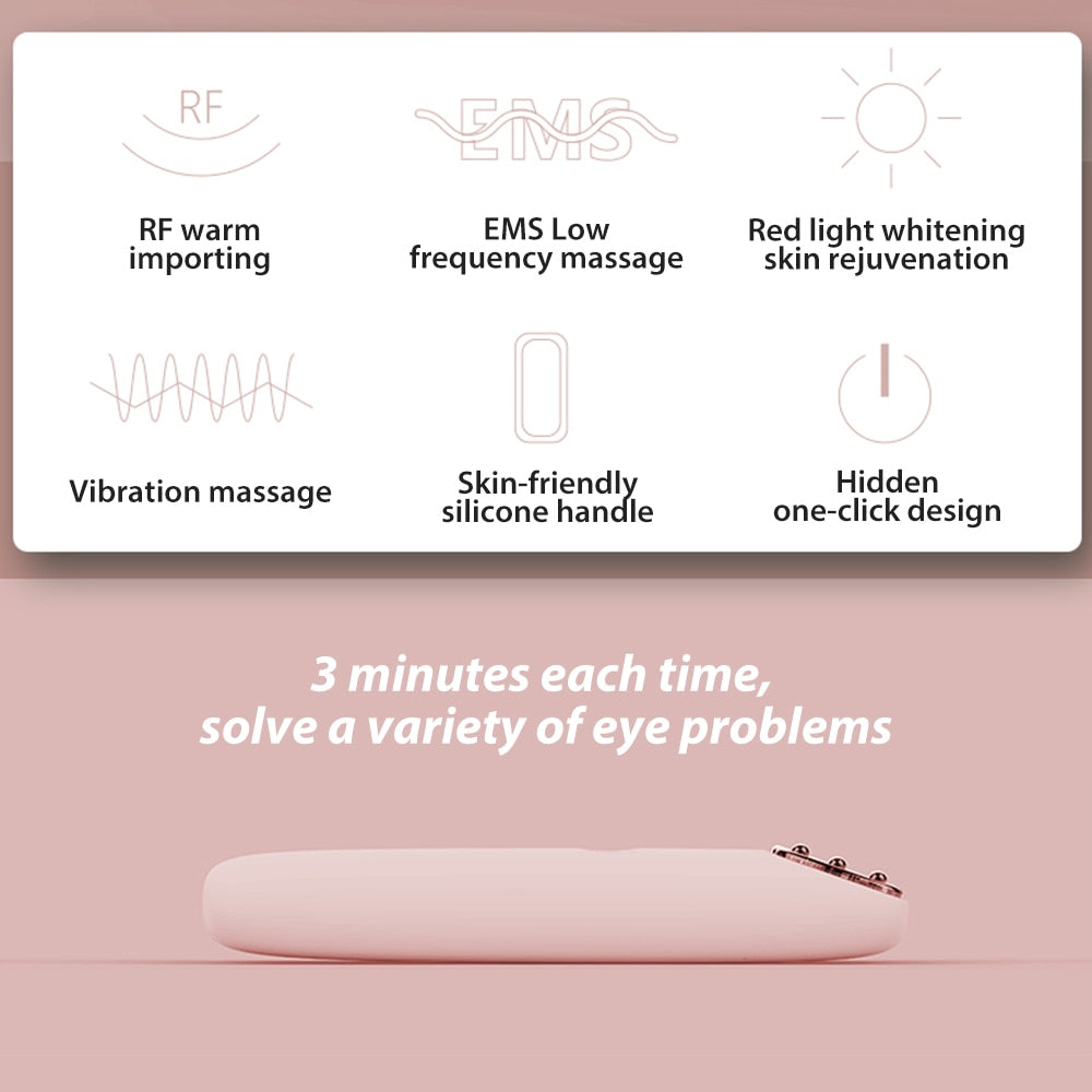 RF Radio Frequency Eye Massager Anti-Ageing Wrinkle Massager Portable