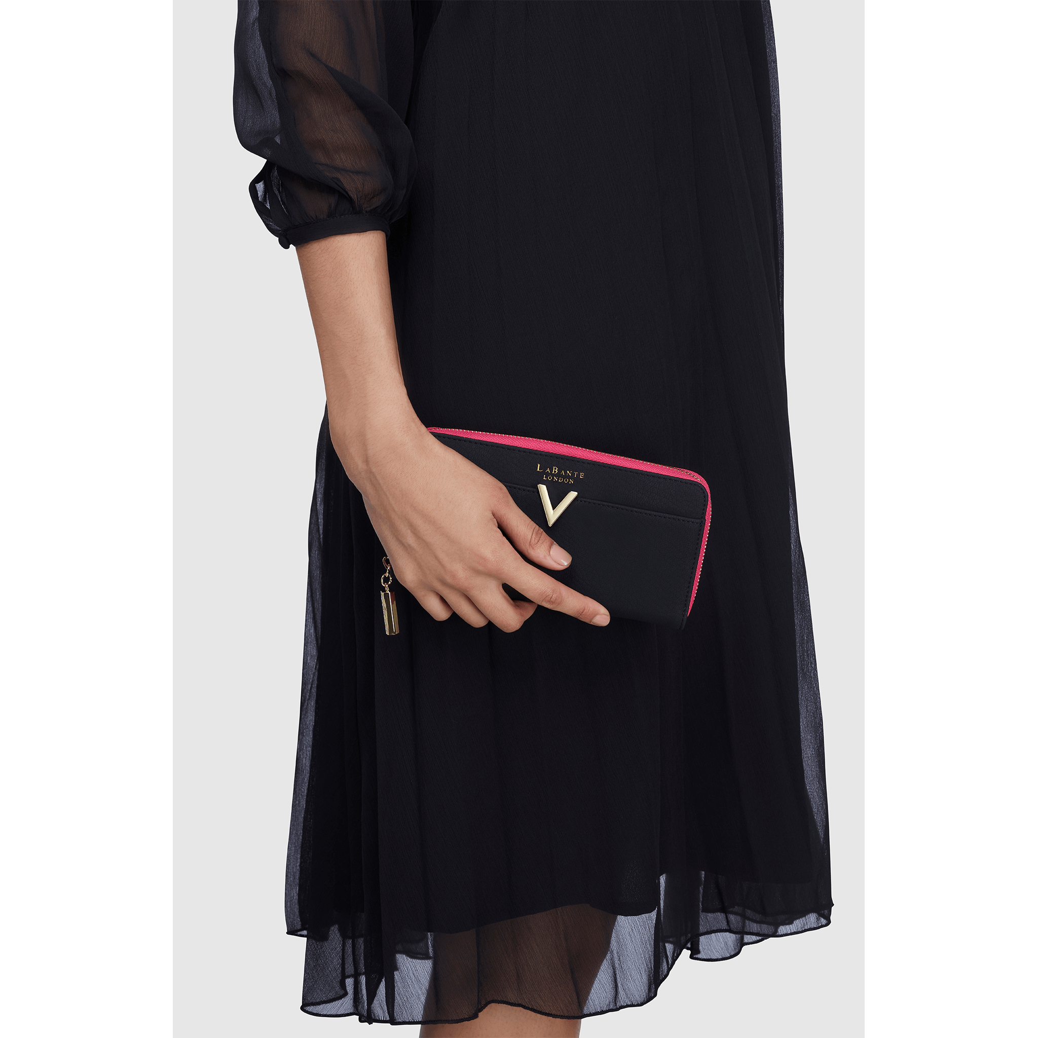 Kindness Black Vegan Two-Tone Wallet