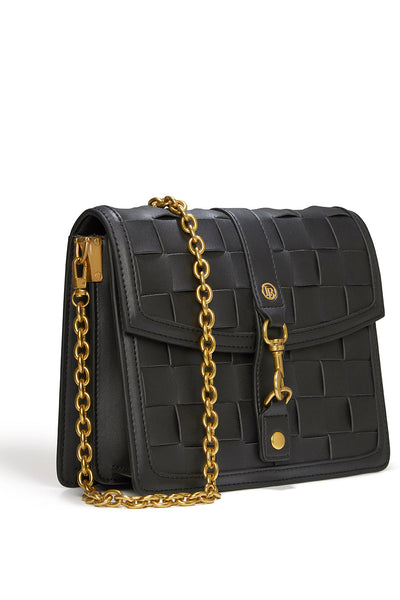 Daisy Black Vegan Shoulder & Crossbody Bag