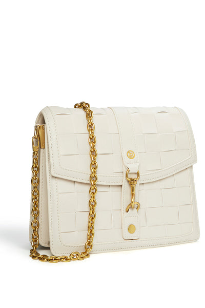 Daisy White Vegan Shoulder & Crossbody Bag