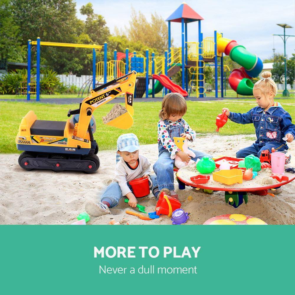 Keezi Ride On Car Toys Kids Excavator Digger Sandpit Bulldozer Car