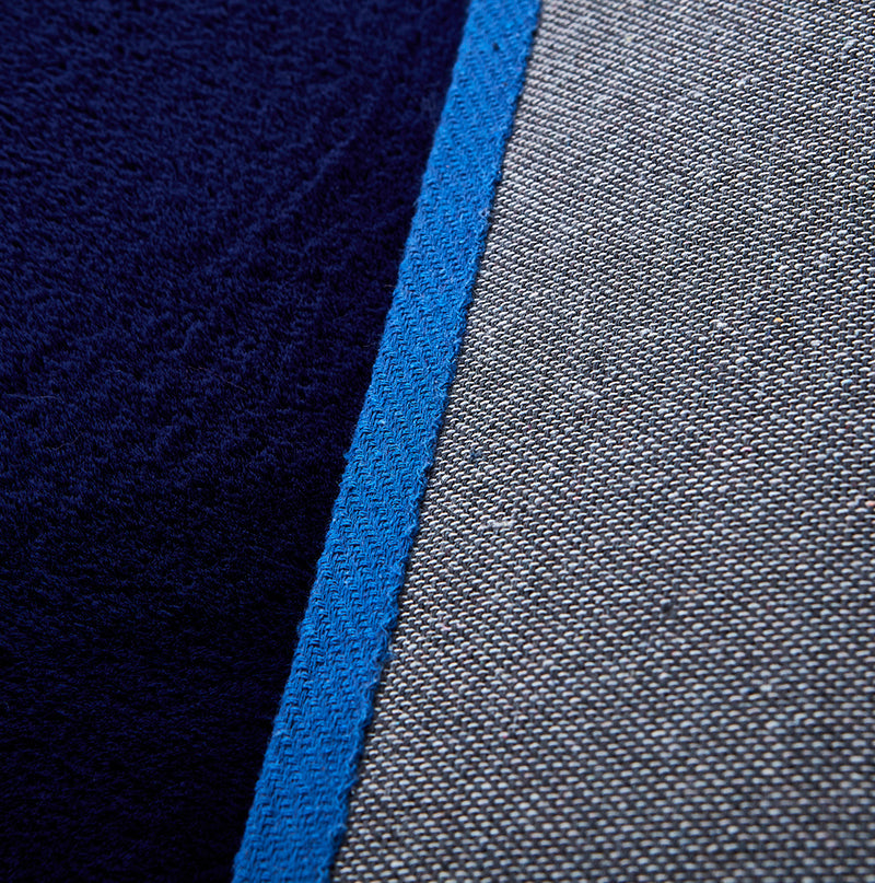 Lily Luxury Navy Blue Chinchilla Faux Fur Area Rug