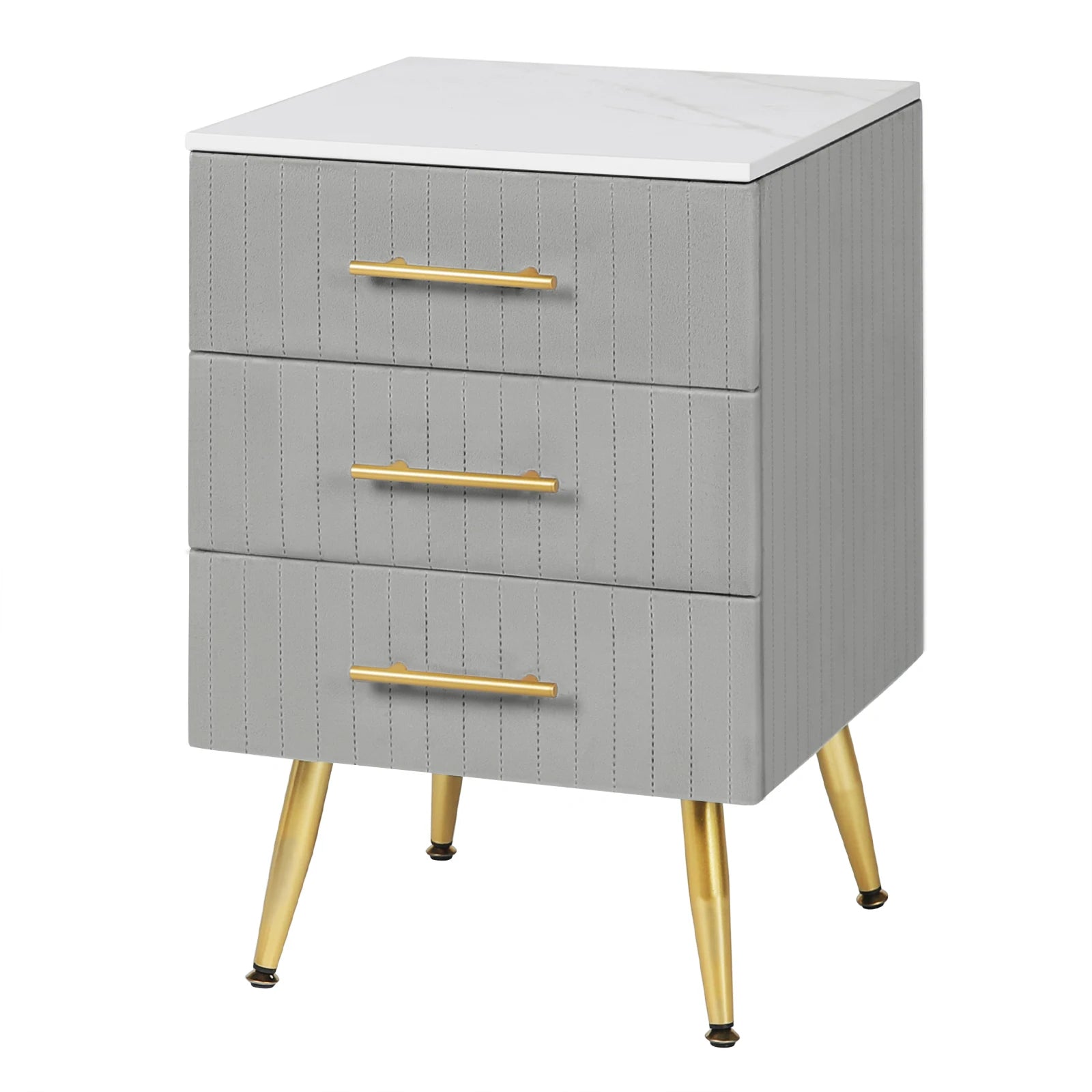 WOLTU Bedside Cabinet Nightstand with 3 Drawers Chest of Drawers Sideboard Storage Coffee Table for Bedroom Home