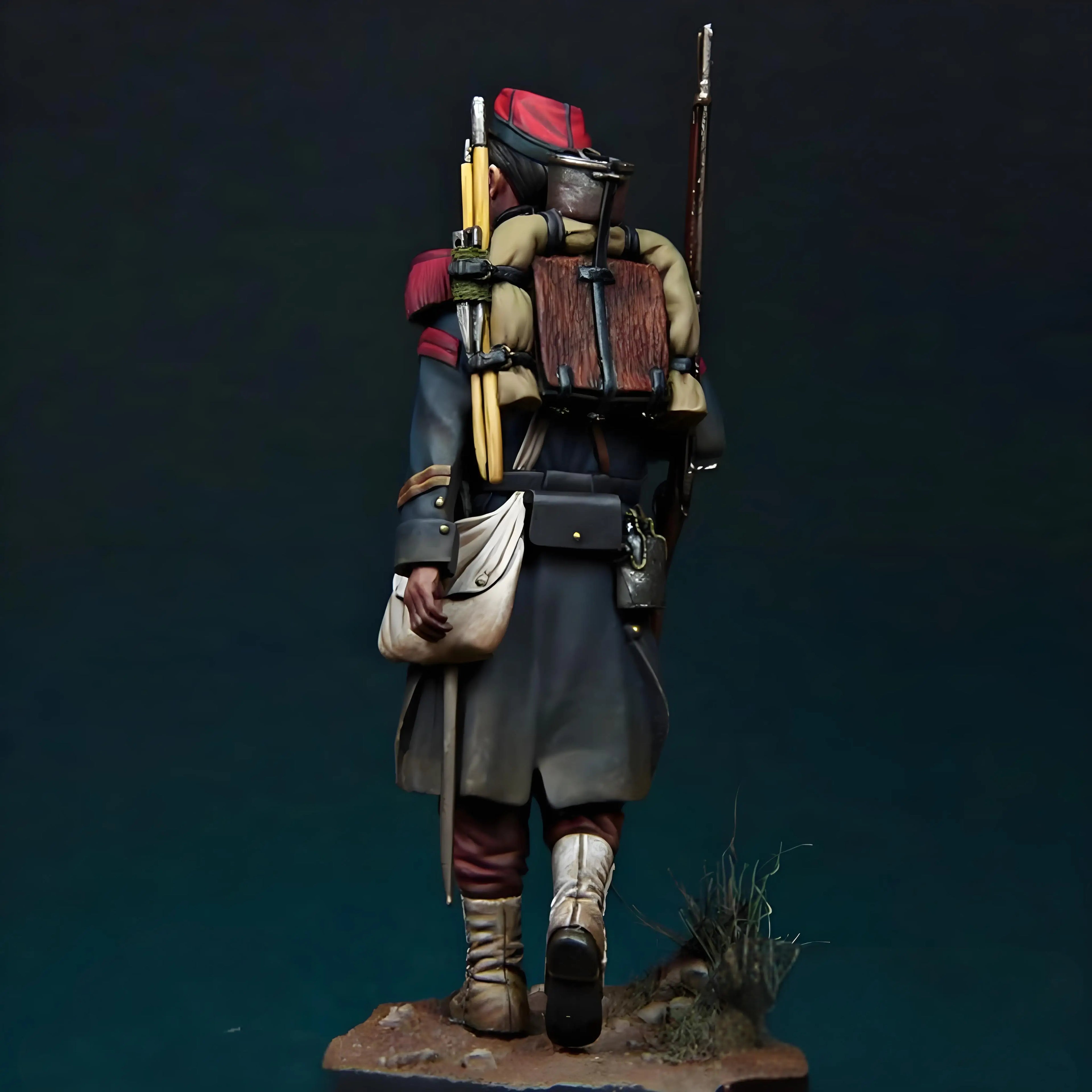 1/24 French Infantry Set GK Resin Model Character Soldier Military Theme Action Character Model Toy Soldier Unpainted Set