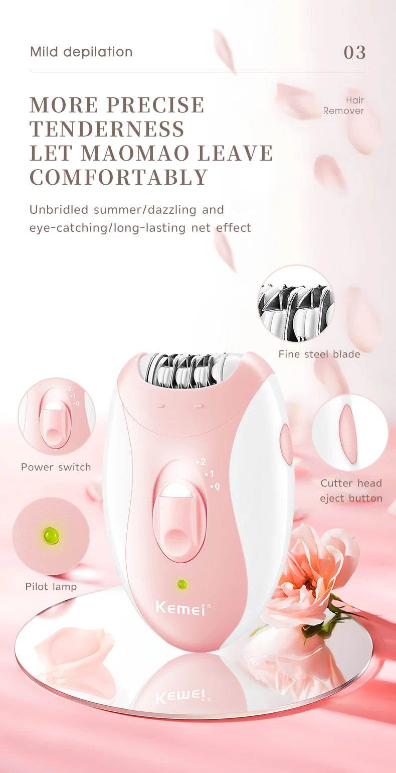 Kemei Electric Epilator for Hair Removal