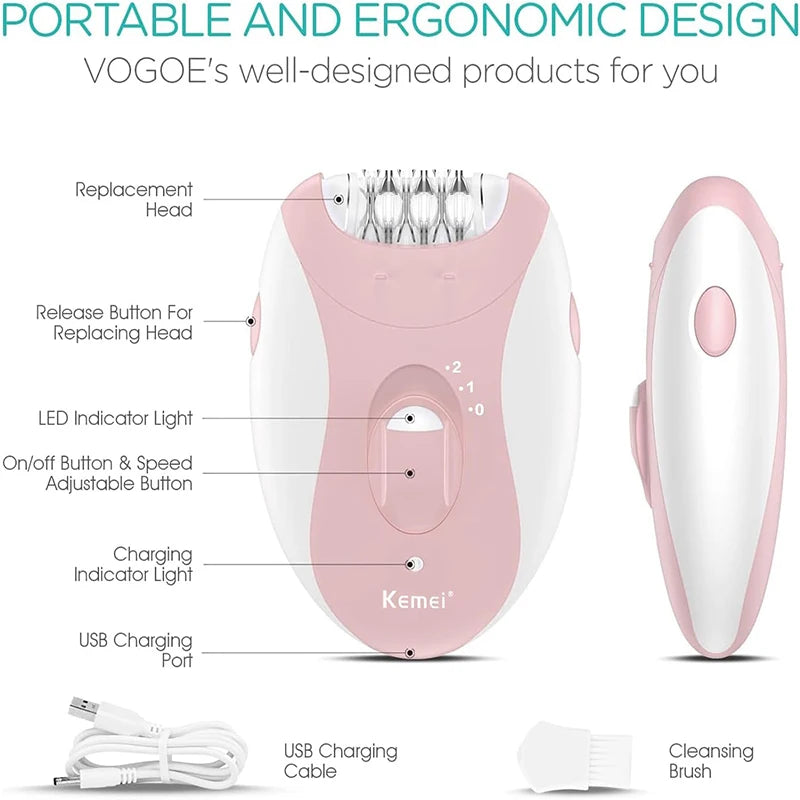 Kemei Electric Epilator for Hair Removal