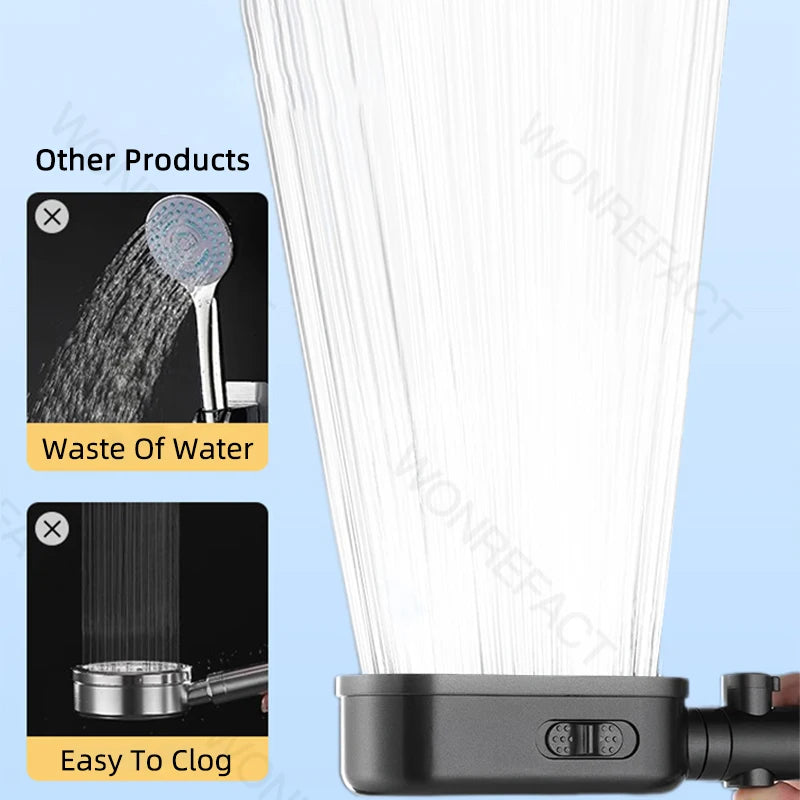 High Pressure Shower Head Handheld Shower Head Bathroom Pressurized Shower Head Filter Element Filters Water Quality Accessories