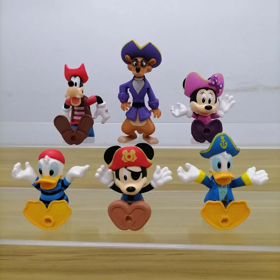 Mickey Mouse And Friends Minnie Anime Figurine Donald Duck Daisy Ornaments Disney Cartoon Action Figure Model Toys Kids Gifts