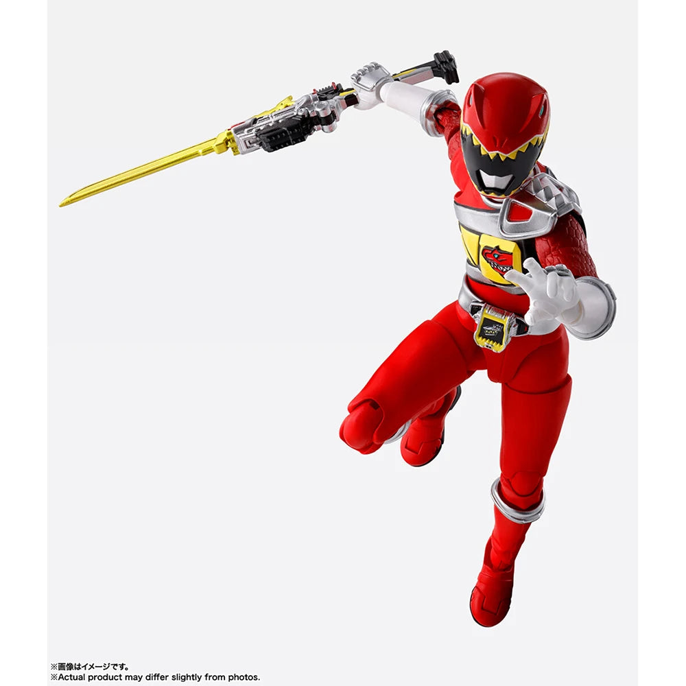 In Stock Bandai S.h.figuarts Shinkocchou Seihou Power Rangers Red Ranger Action Figures Model Toys