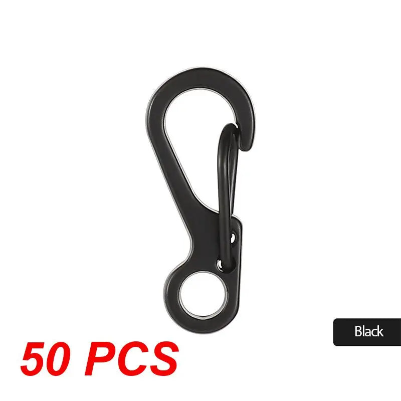 EDC SF Gear Mini Spring Hang Mountain Climb Paracord Quickdraw Carabiner Tactical Keyring Survive Camp Clasp Hook Backpack Hike