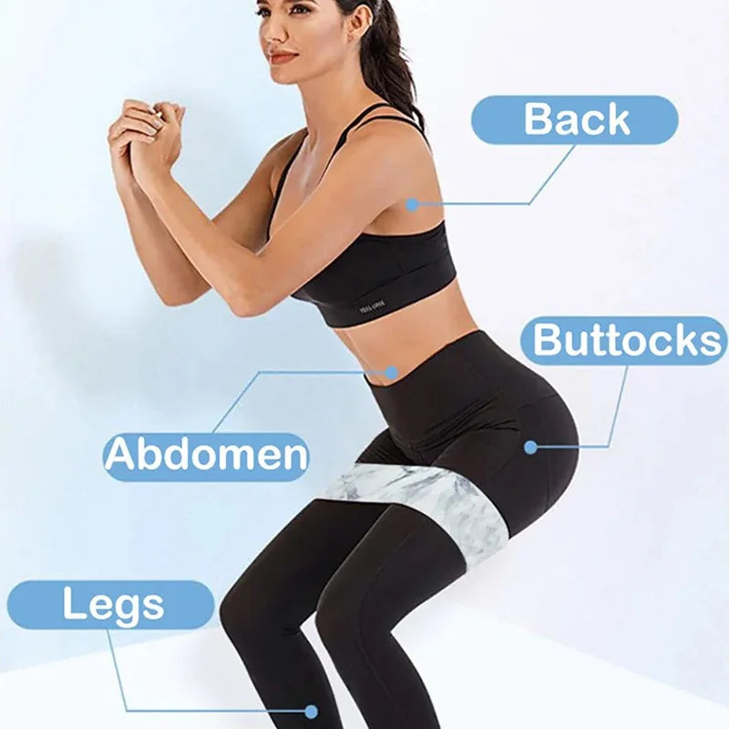 Fabric Squat Loop Resistance Hip Band Elastic Training Band Stretching Fitness Band Circular Yoga Fitness Equipment