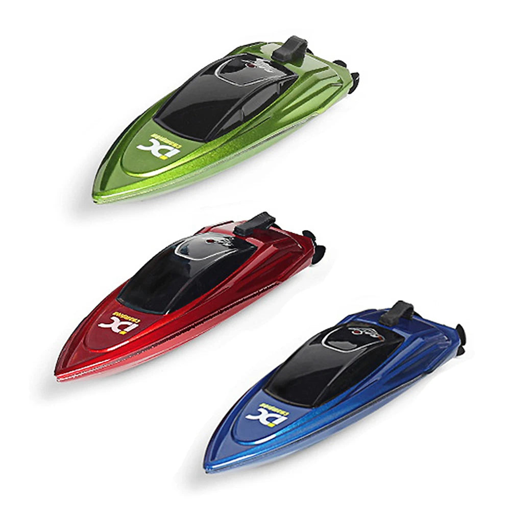 Waterproof 2.4GHz RC Boat High Speed Electric Ship Water Model with LED Lights Children Remote Control Ship Toy