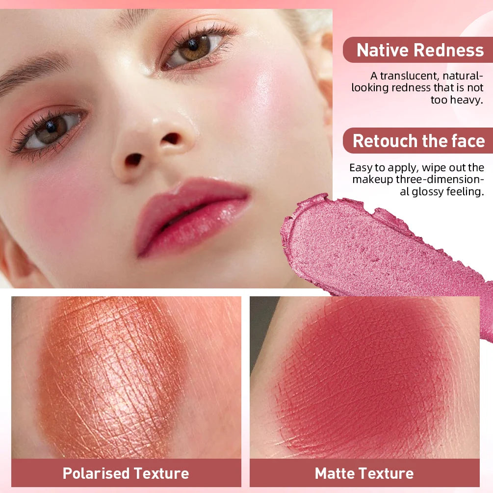 3-in-1 Cheek Blush Stick Lip Tinted Eyes Cheek Lips Brighten Cream