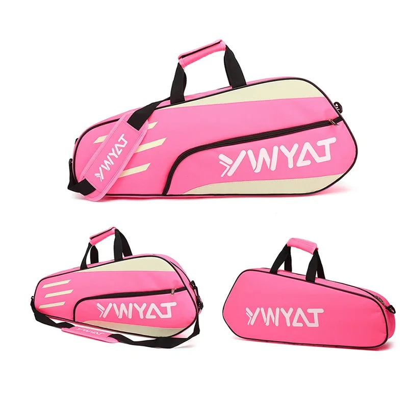 YWYAT Sports Bag Badminton Bag Single Shoulder 3 Rackets Backpack Tennis Badminton Racket Bag Thickened Nylon Beach Tennis Bag
