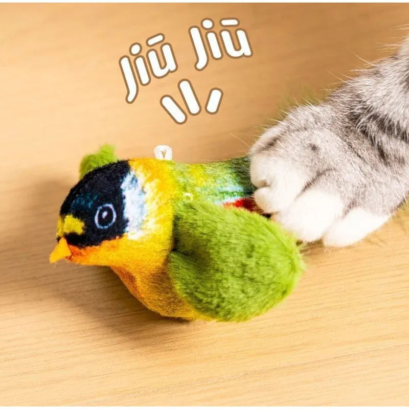 1 Pc Cat Toys For Indoor Cats Interactive Cat Toy Realistic Bird Sound Cat Toy Plush Cat Toy Catnip Cat Toy for Cats Kitten Toy