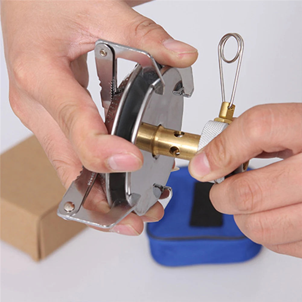 Portable Outdoor Camping Gas Stove with Adjustable Flame Small