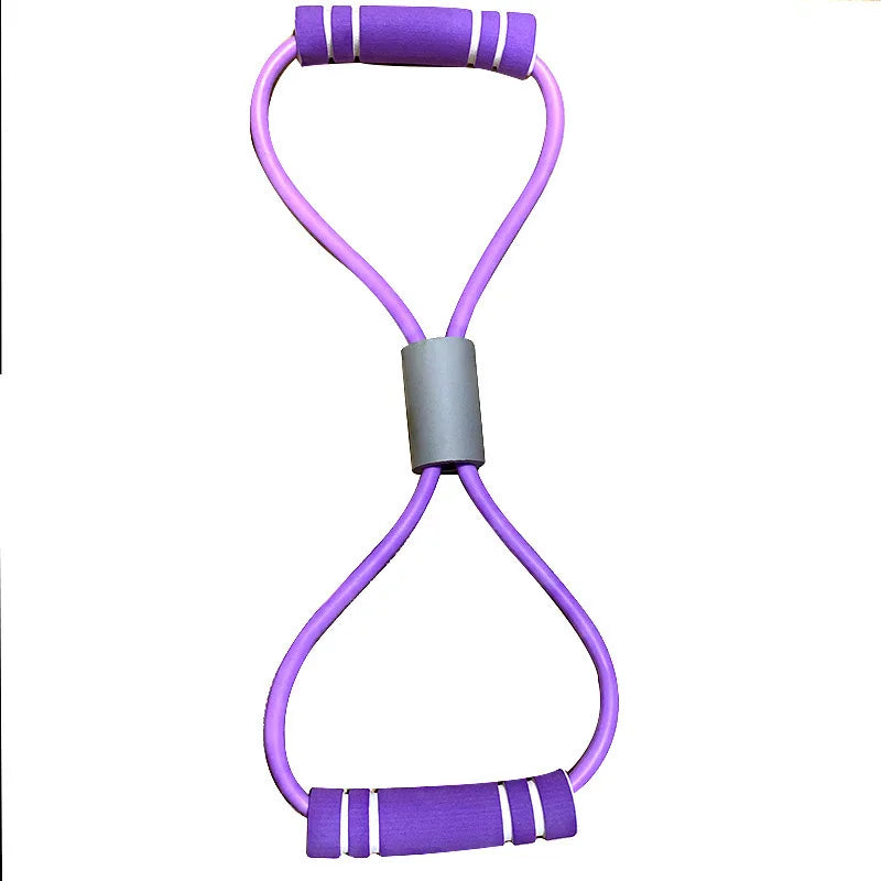 Yoga Elastic Band Home Fitness Equipment Portable Upgraded Shoulder Opening And Back Beautification 8-Line Tension Rope