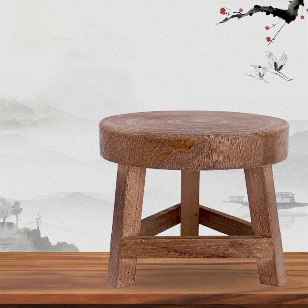 Wood Low Stools Small Bench Plant Stand Indoor Outdoor er Pot Holder Shelf Modern for Entryway Garden Decoration