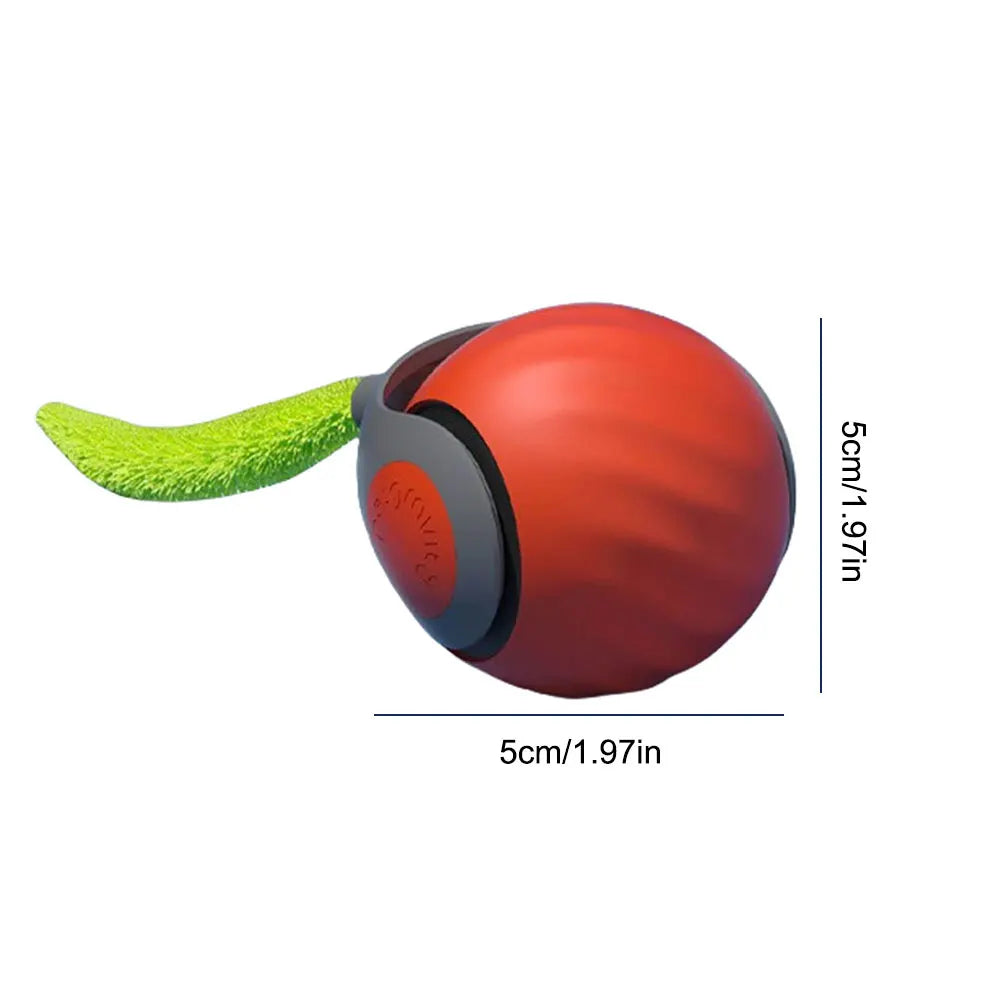 1-3Pcs Automatic Moving Cat Toy Ball Smart Cat Toys 2-Speed Adjustment Speedy Tail Cat Toy with Replacement Tail Cat Supplies