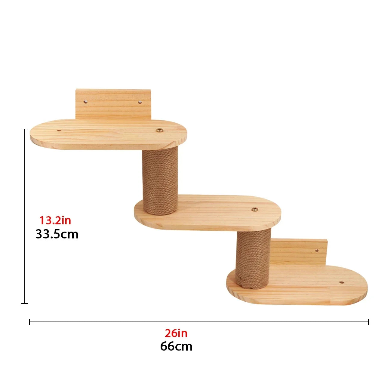 Cat Climbing Shelves Wall Mounted Cat Tree with Sisal Scratching Post Jumping Platform Ladder Cats Supplies Indoor Pet Furniture
