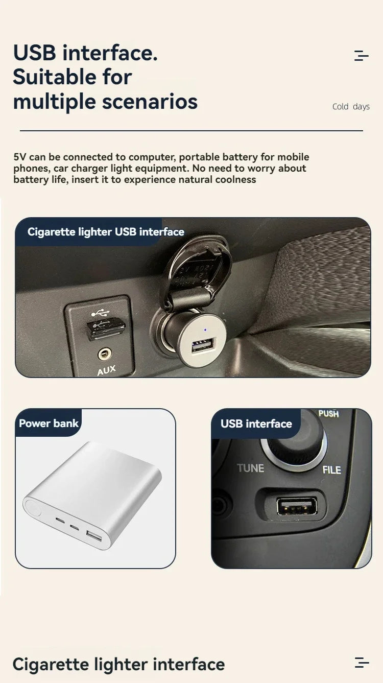 The sedan is a universal double-headed fan van with a large wind power electric fan for cooling