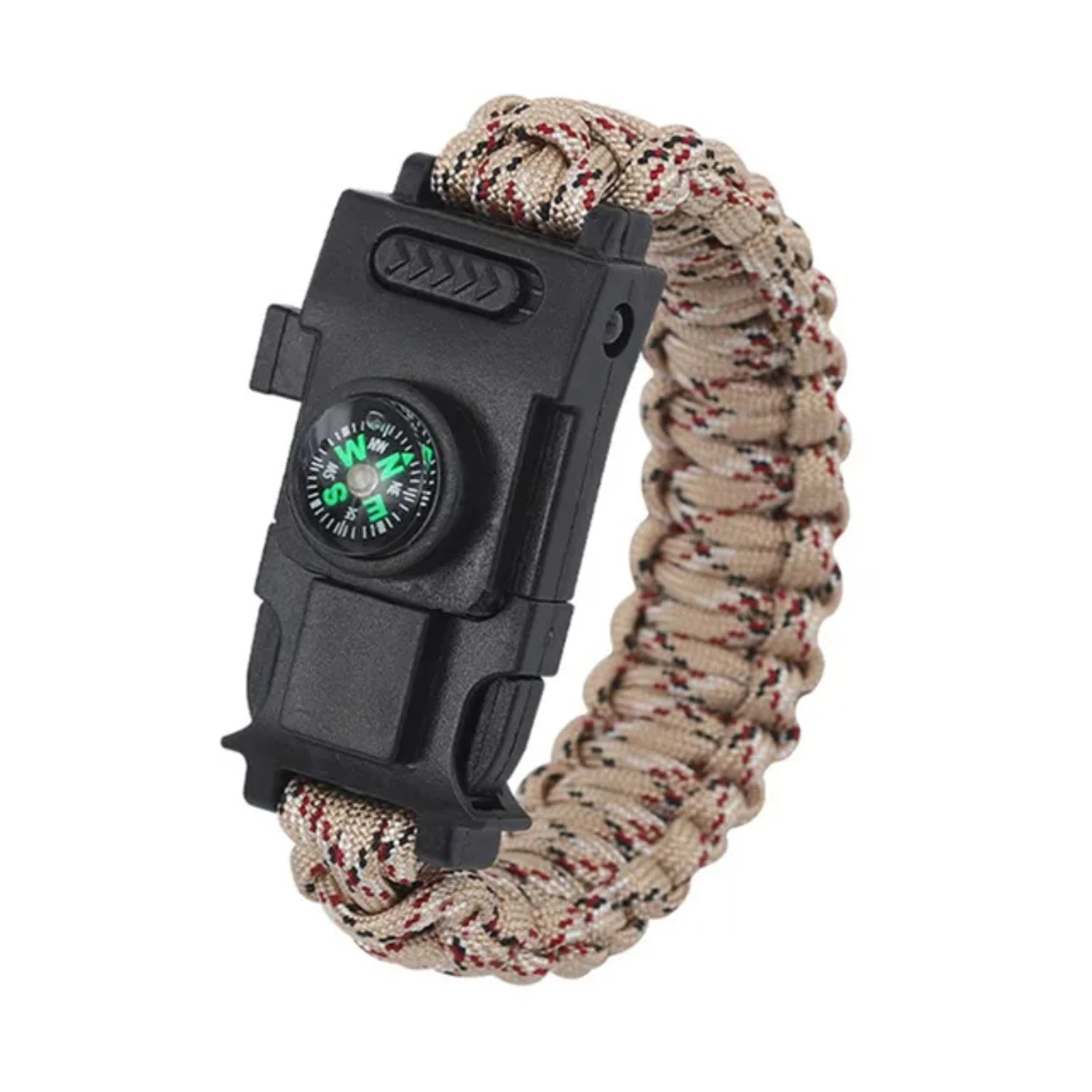 Top-Quality 4mm Paracord 550 Bracelet with Emergency Lights - Essential Outdoor Survival Gear