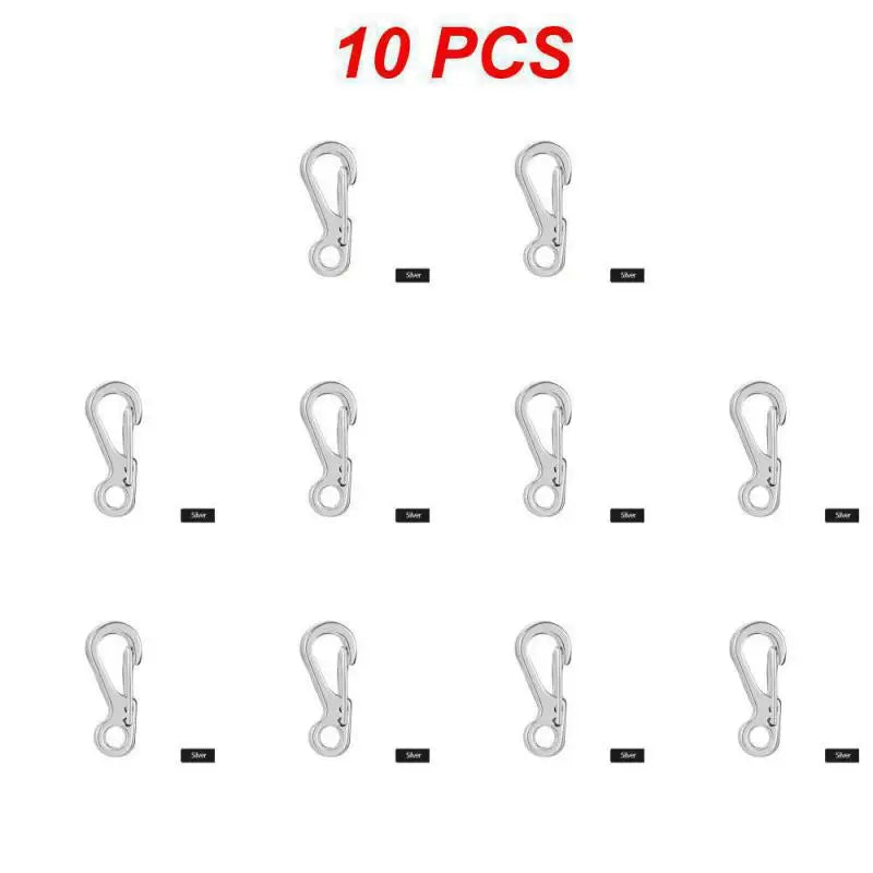 EDC SF Gear Mini Spring Hang Mountain Climb Paracord Quickdraw Carabiner Tactical Keyring Survive Camp Clasp Hook Backpack Hike