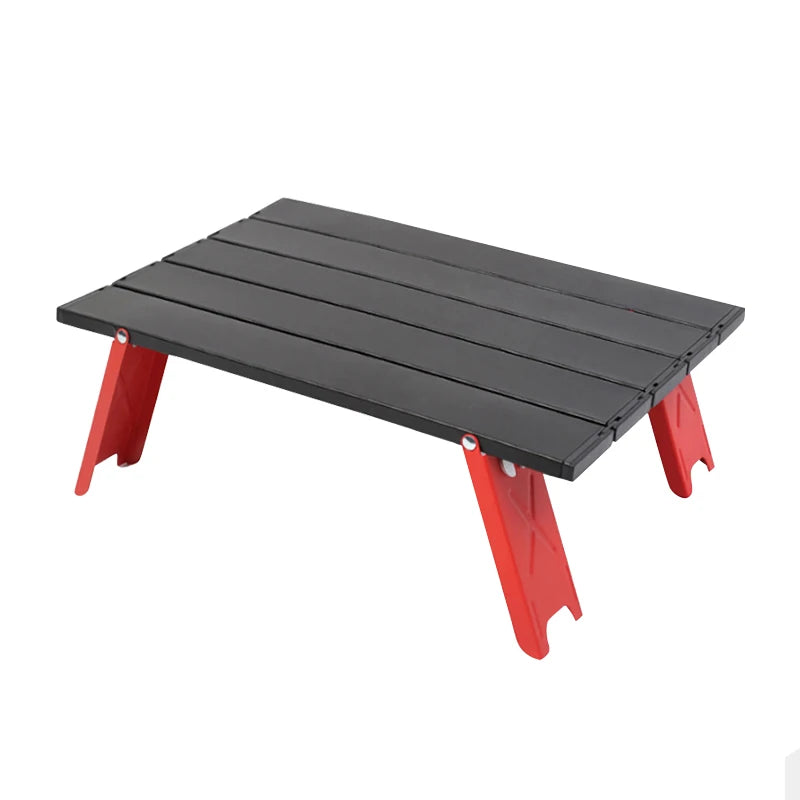 WESTTUNE Mini Camping Table Ultralight Portable Aluminum Alloy Outdoor Table Roll-Up Folding Table for Backpacking Picnic BBQ