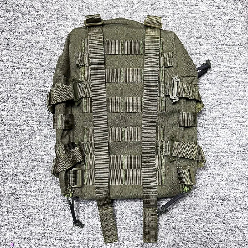 Tactical Hydration Pack Mini Back Panel Water Bag Nylon Molle Pouch Hunting Lightweight Vest Hose Accessories Zipper Backpack