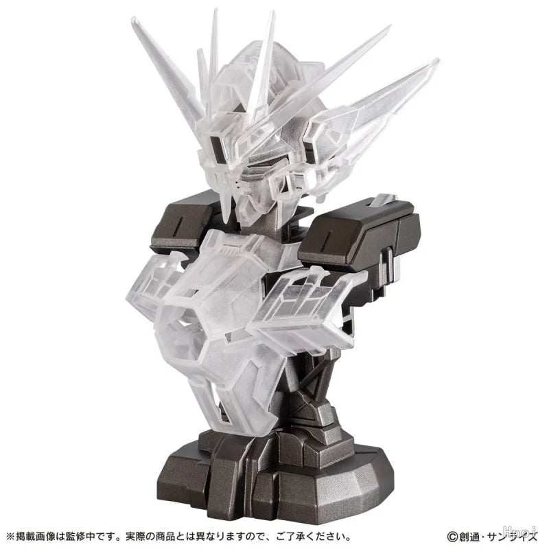 Bandai Original 3Pcs MSメカニカルバスト08 ウイングガンダムゼロ EW Assembly Model Toys Collectible Model Ornaments Gifts For Children