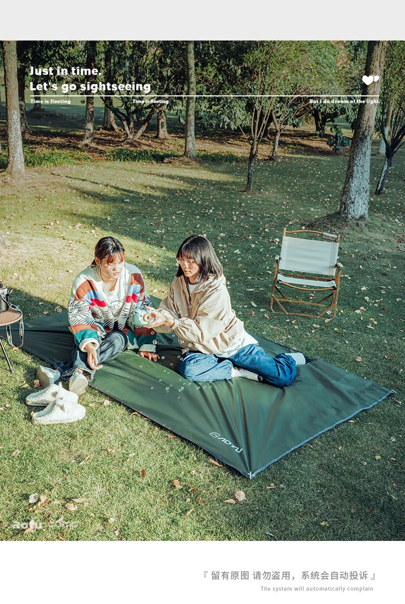 Waterproof Oxford Ground Sheet Floor Cloth Camping Mat Picnic Mat Oxford Cloth Wear-Resistant Anti-Tie Floor Mat With Nails