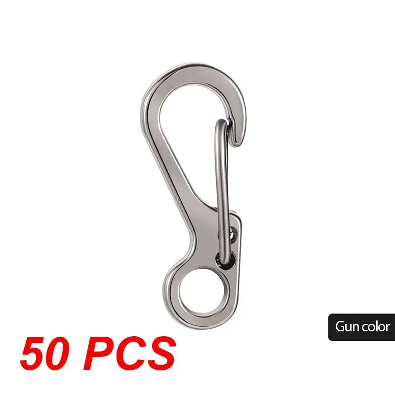 EDC SF Gear Mini Spring Hang Mountain Climb Paracord Quickdraw Carabiner Tactical Keyring Survive Camp Clasp Hook Backpack Hike