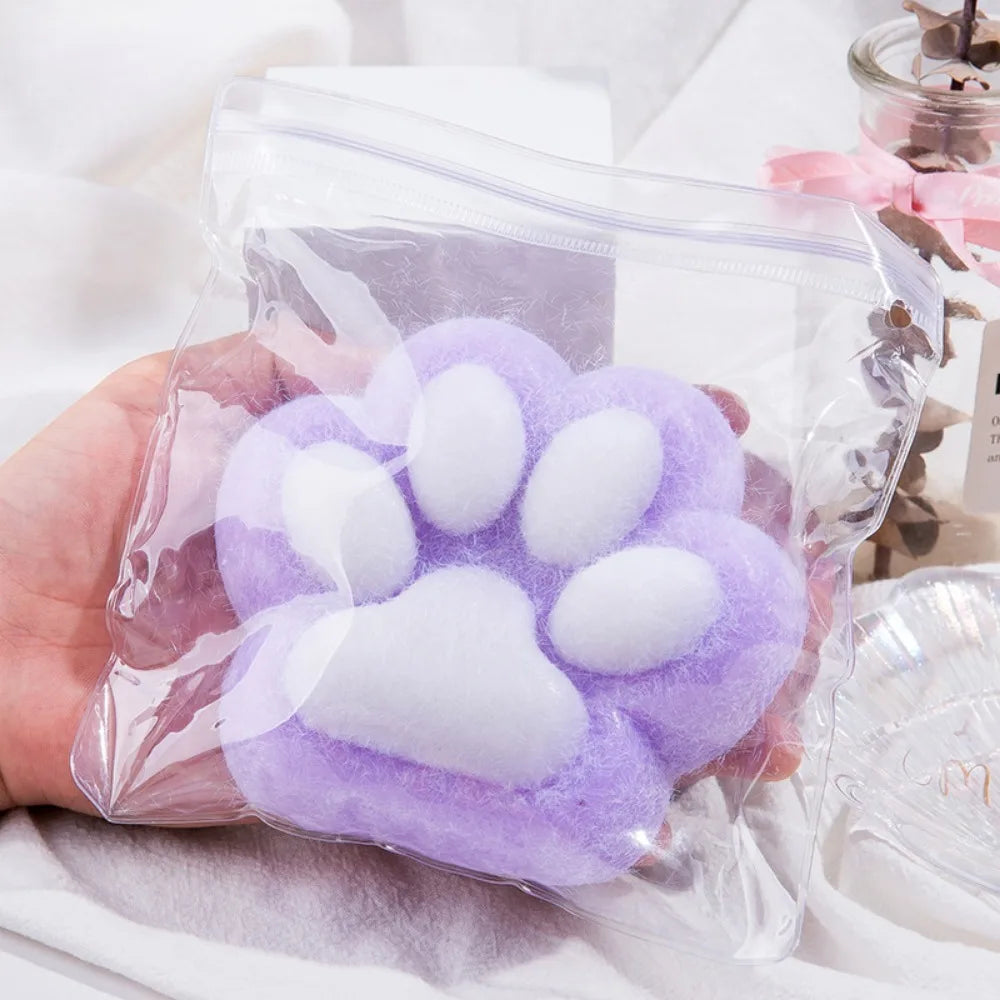12cm Large Handmade Plush Cat Paw Squeeze Toys Taba Squishу Stress Relief Toys Cute Soft Fidget Toys and Anxiety Relaxing Gifts