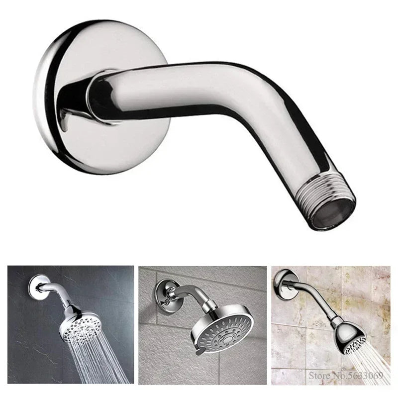 Round High Pressure Shower Head Angle Bathroom Adjustable Shower Head Luxury Chrome Bathroom Rain Shower Head Black/silver