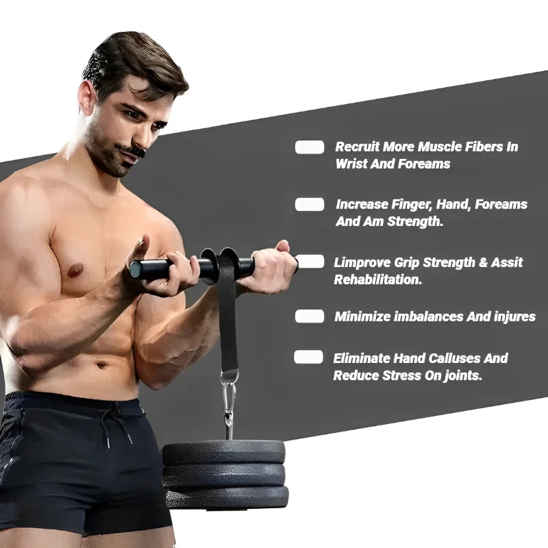 Wrist Forearm Blaster Arm Muscle Strength Trainer Exerciser Roller With Hand Grip Fitness Equipment Home Weight Fighting