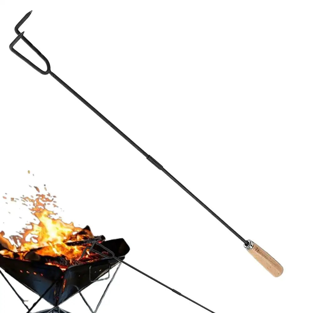 Outdoor Fire Poker Portable Fireplace Poker Tool Fire Pit Poker For Outdoor Camping 33 Inch Fireplace Poker Tools Fire Poker