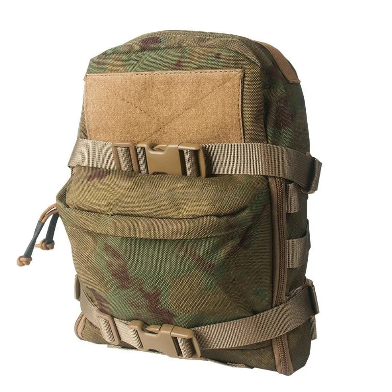 Tactical Hydration Pack Mini Back Panel Water Bag Nylon Molle Pouch Hunting Lightweight Vest Hose Accessories Zipper Backpack