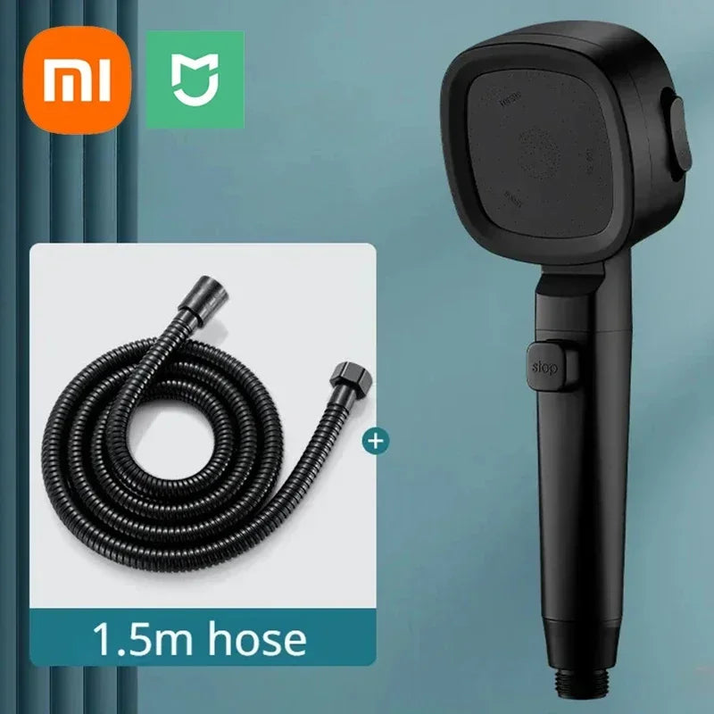 Xiaomi High Pressure Shower Head 3 Modes Adjustable Filter Shower Head Set Smart Bathroom Items Shower Head Accessories Sprayer