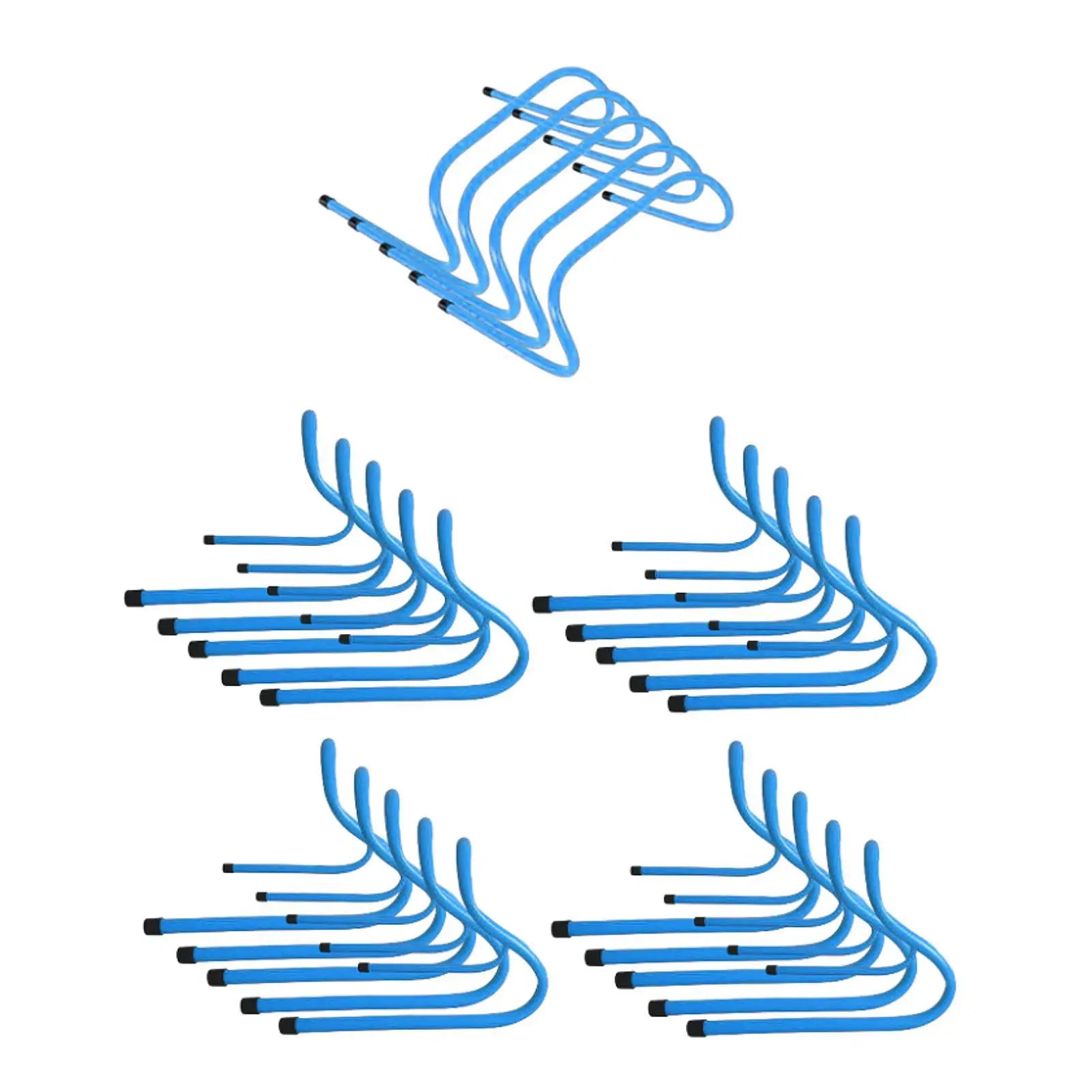 5 Pieces Agility Speed Training Hurdles Obstacles Speed Hurdles for Foot Exercise Soccer Hurdle Training Workout Outdoor Sports