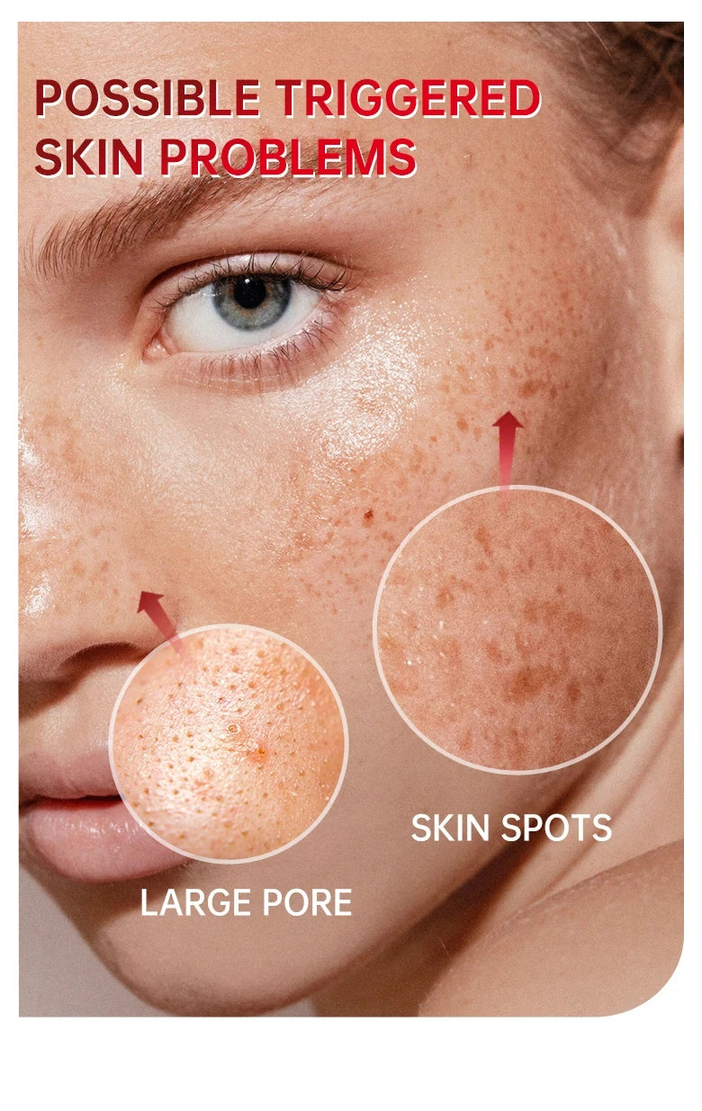 Niacinamide Whitening Face Serum Dark Spot Removal Moisturizing Shrinking Pore Hyaluronic Acid Nourishing Facial Skin Care