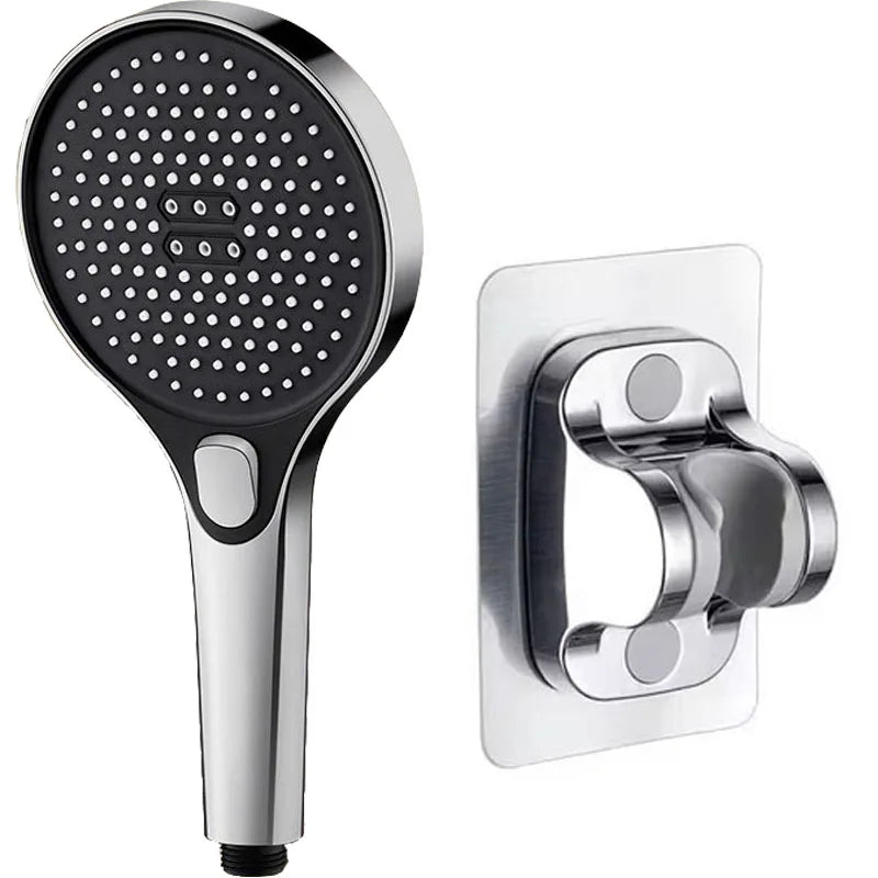 Showerhead 3 modes shower for bathroom items large panel accessories knobs showers replete portable heads parts fixture home