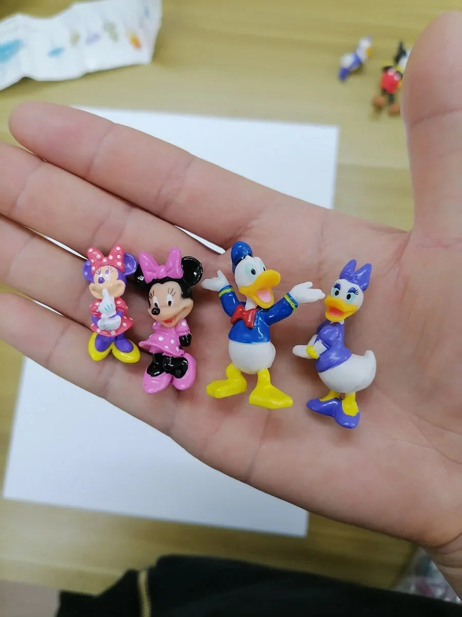 Mickey Mouse And Friends Minnie Anime Figurine Donald Duck Daisy Ornaments Disney Cartoon Action Figure Model Toys Kids Gifts
