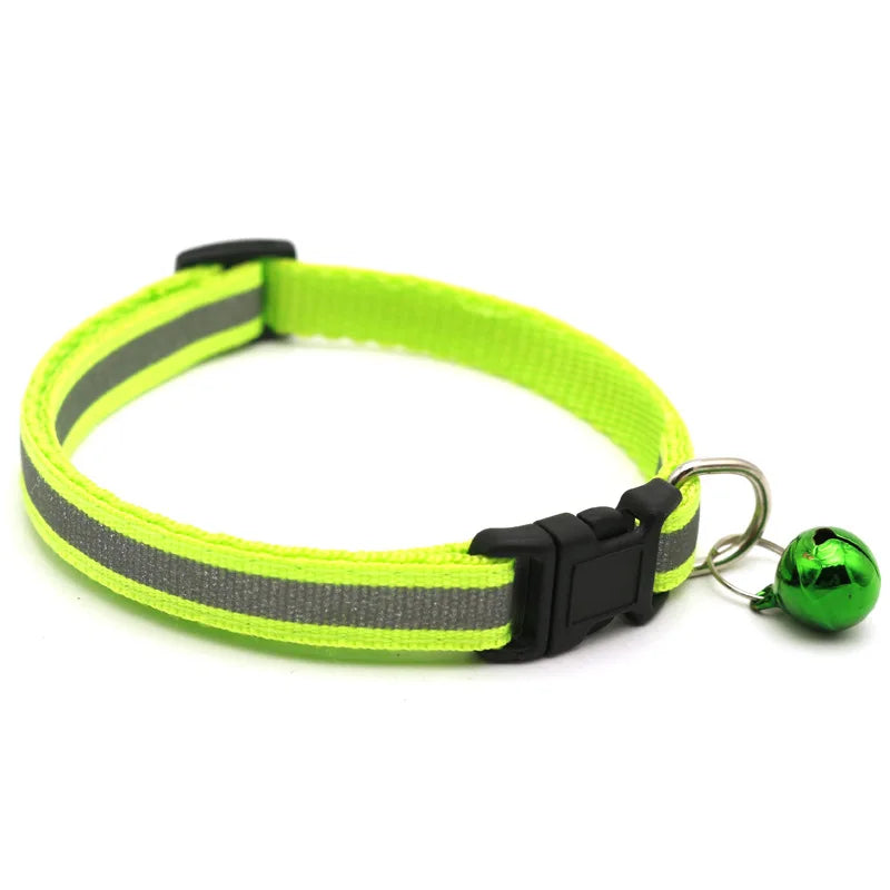 Reflective Dog/Cat Collar with Bell