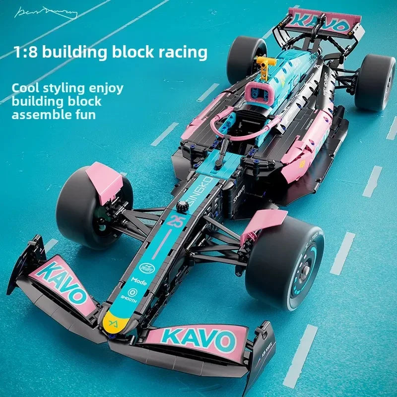 New Racing Car Building Set Building Blocks Car Assembly Cool Collection Display Model Car Kit Boy Children&