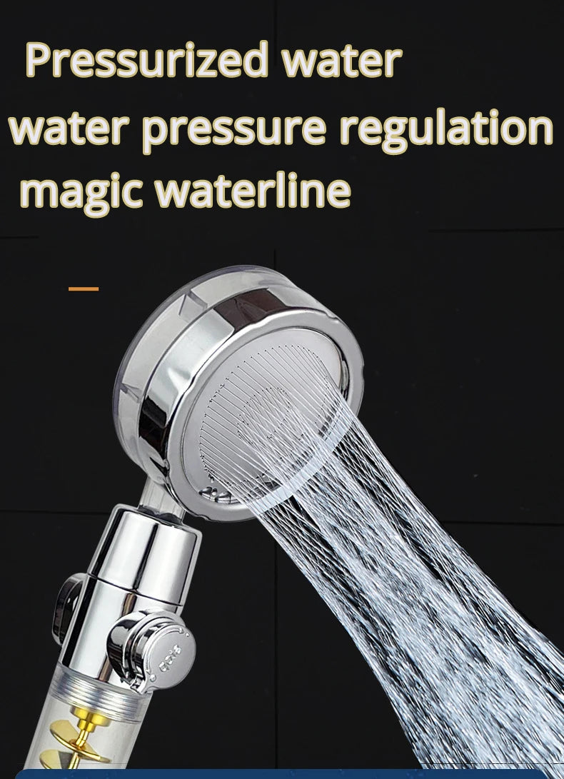 Shower Head High Pressure Water Saving Shower Pommeau De Douche One-key Stop Water Massage Shower Head for Bathroom Accessories