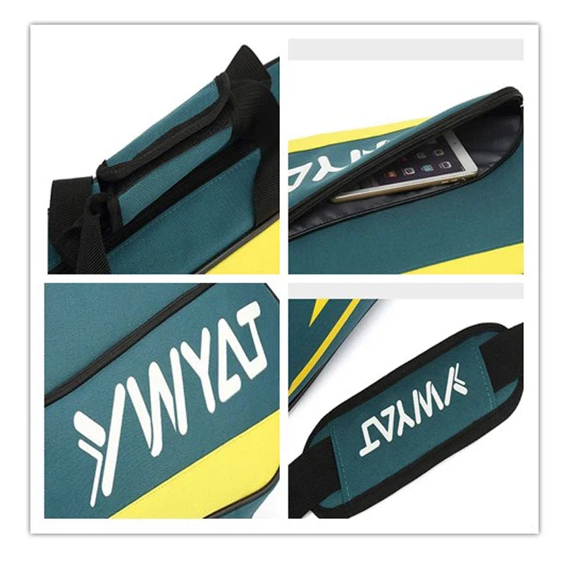 YWYAT Sports Bag Badminton Bag Single Shoulder 3 Rackets Backpack Tennis Badminton Racket Bag Thickened Nylon Beach Tennis Bag