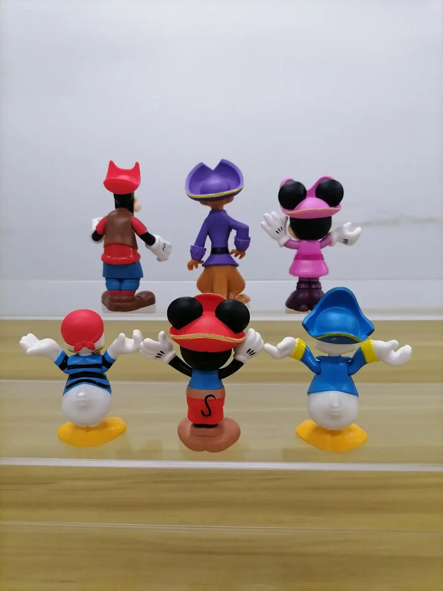 Mickey Mouse And Friends Minnie Anime Figurine Donald Duck Daisy Ornaments Disney Cartoon Action Figure Model Toys Kids Gifts