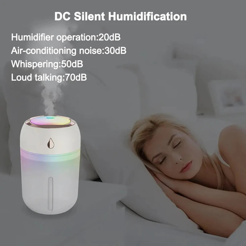 Xiaomi Mini Car Portable Air Humidifier Electric Aroma Diffuser LED Cool Light Mist For Home Car Aromatherapy Plant Purifier
