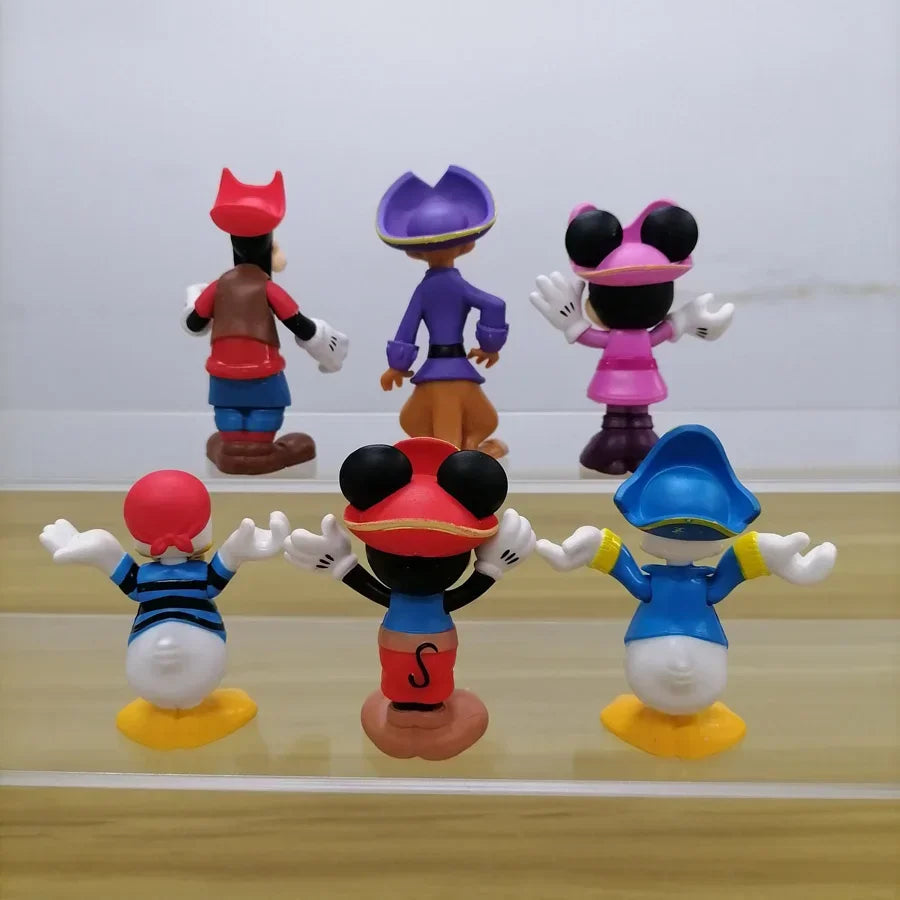 Mickey Mouse And Friends Minnie Anime Figurine Donald Duck Daisy Ornaments Disney Cartoon Action Figure Model Toys Kids Gifts